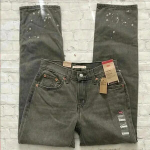 Levi's Gray Straight Leg Jeans